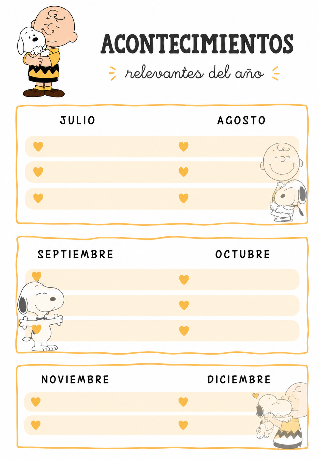 🐾 Agenda Snoopy Personalizada | Organiza tus días con estilo y diversión.