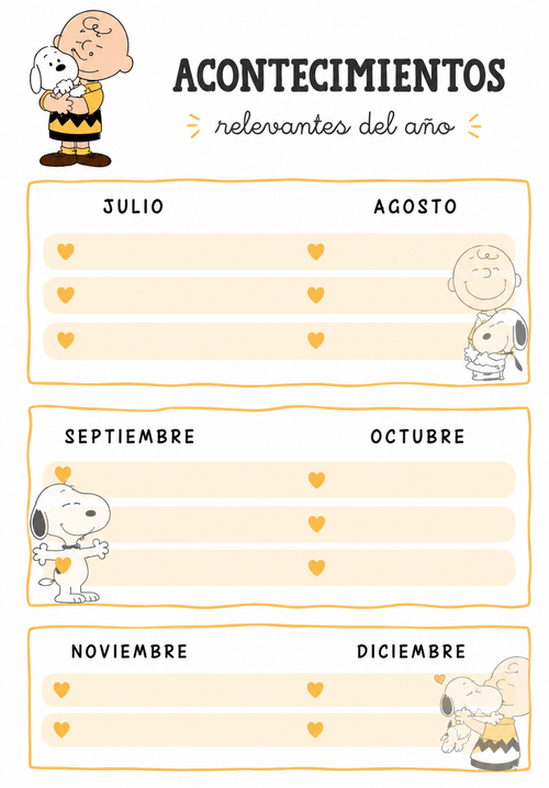 🐾 Agenda Snoopy Personalizada | Organiza tus días con estilo y diversión.