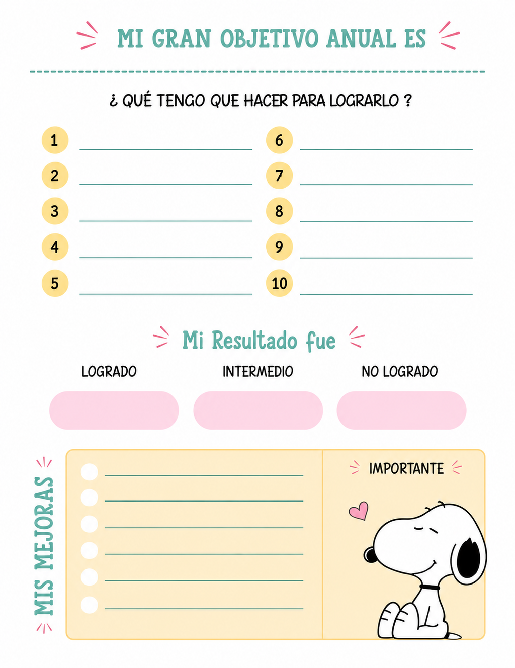 🐾 Agenda Snoopy Personalizada | Organiza tus días con estilo y diversión.