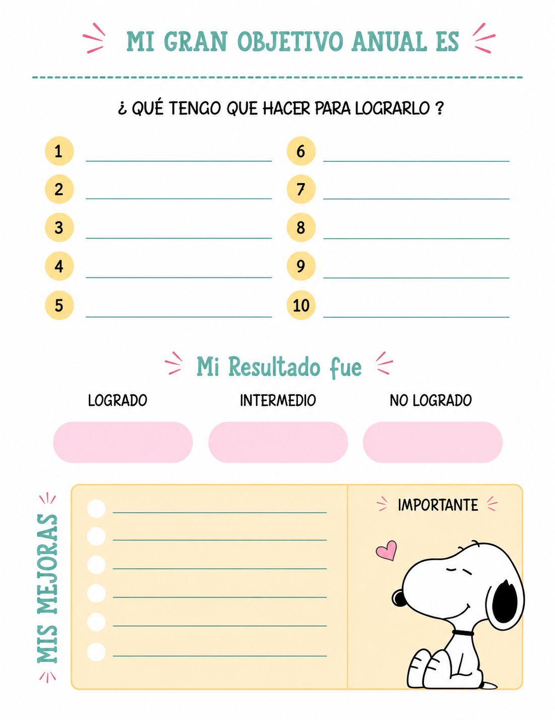 🐾 Agenda Snoopy Personalizada | Organiza tus días con estilo y diversión.