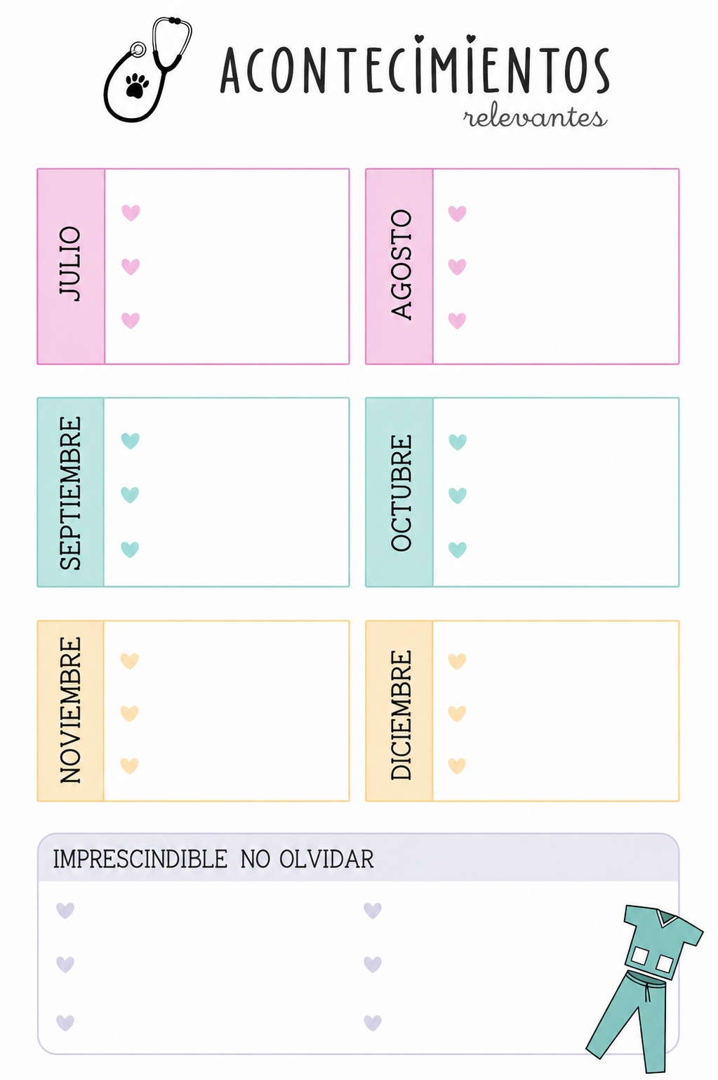 🐾 Agenda Veterinaria Personalizada | Organiza tu vocación con amor por los animales.