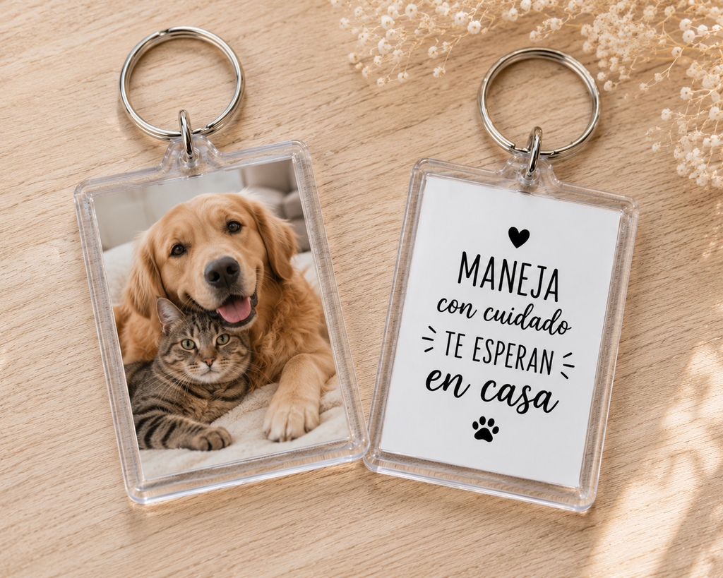 🔑 Llavero Personalizado con Fotografía | Lleva tus mejores recuerdos siempre contigo