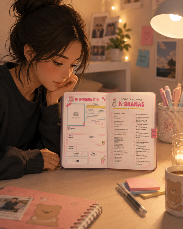📚 Registro de Mis K-Dramas | El diario perfecto para toda fan del mundo coreano 💜