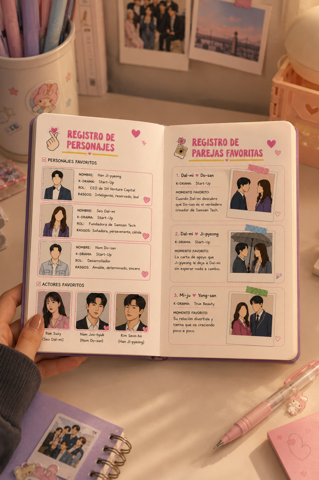 📚 Registro de Mis K-Dramas | El diario perfecto para toda fan del mundo coreano 💜