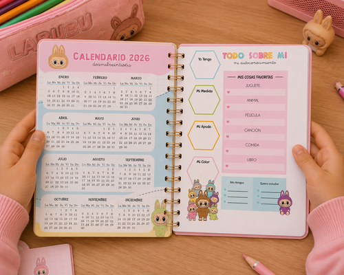 🐰 Agenda Labubu 2026 | Organiza, crea y diviértete todo el año