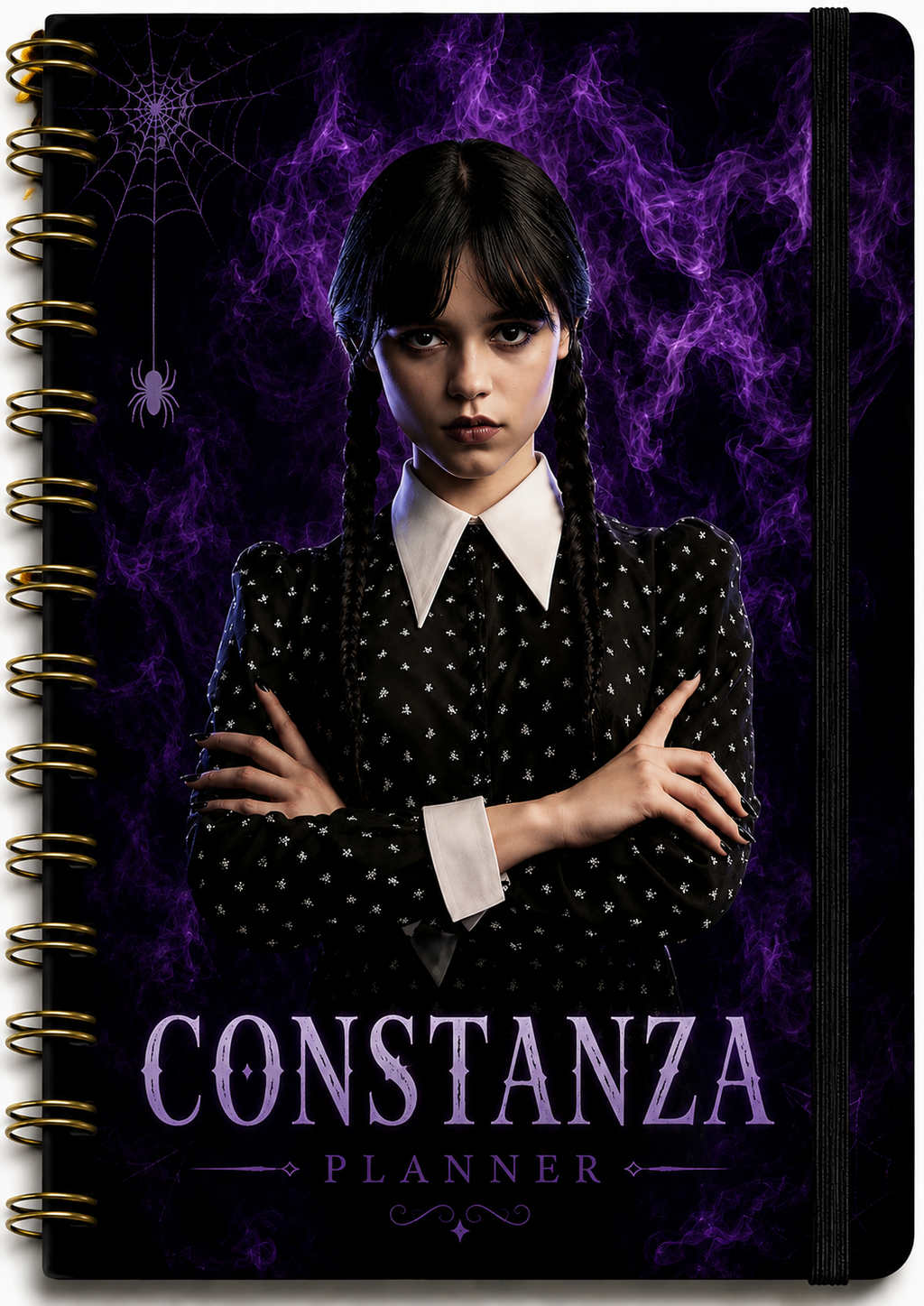 🖤 Planner Merlina Personalizado | Organiza tu mundo con un toque oscuro y elegante