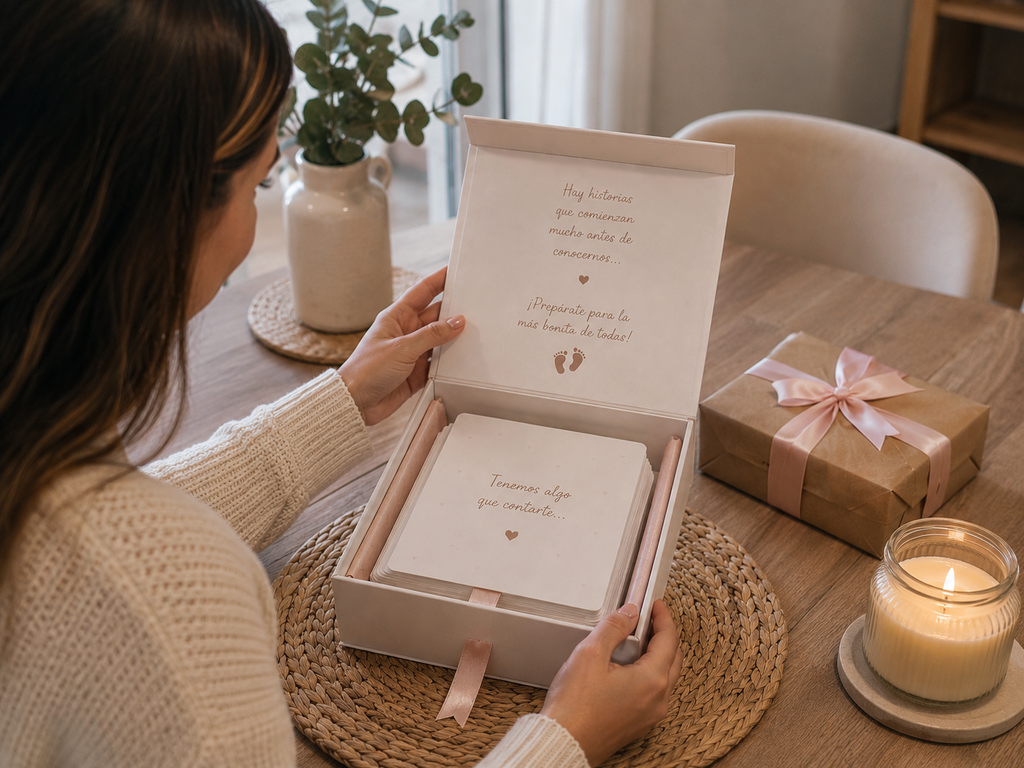 💕 Caja Sorpresa para Anunciar un Embarazo
